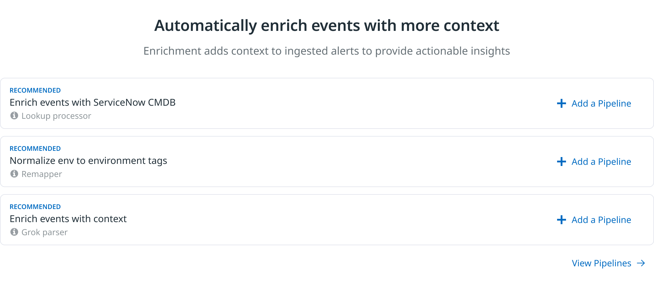 Enhance alert context with service knowledge and ownership