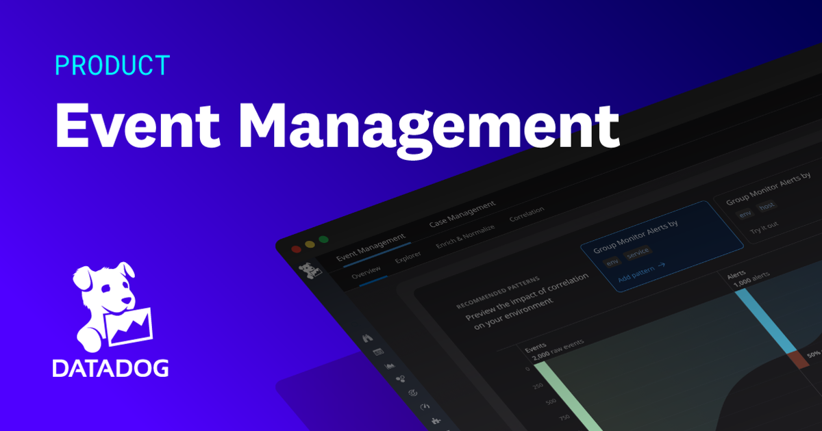Database Event Management System Event Management & AIOps Platform | Datadog