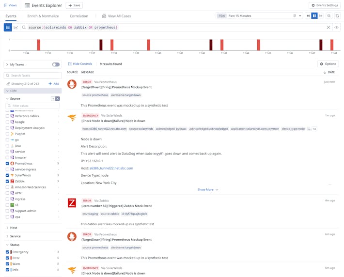 Aggregate alerts and change events from anywhere into a single case view Aggregate alerts and change events from anywhere into a single case view