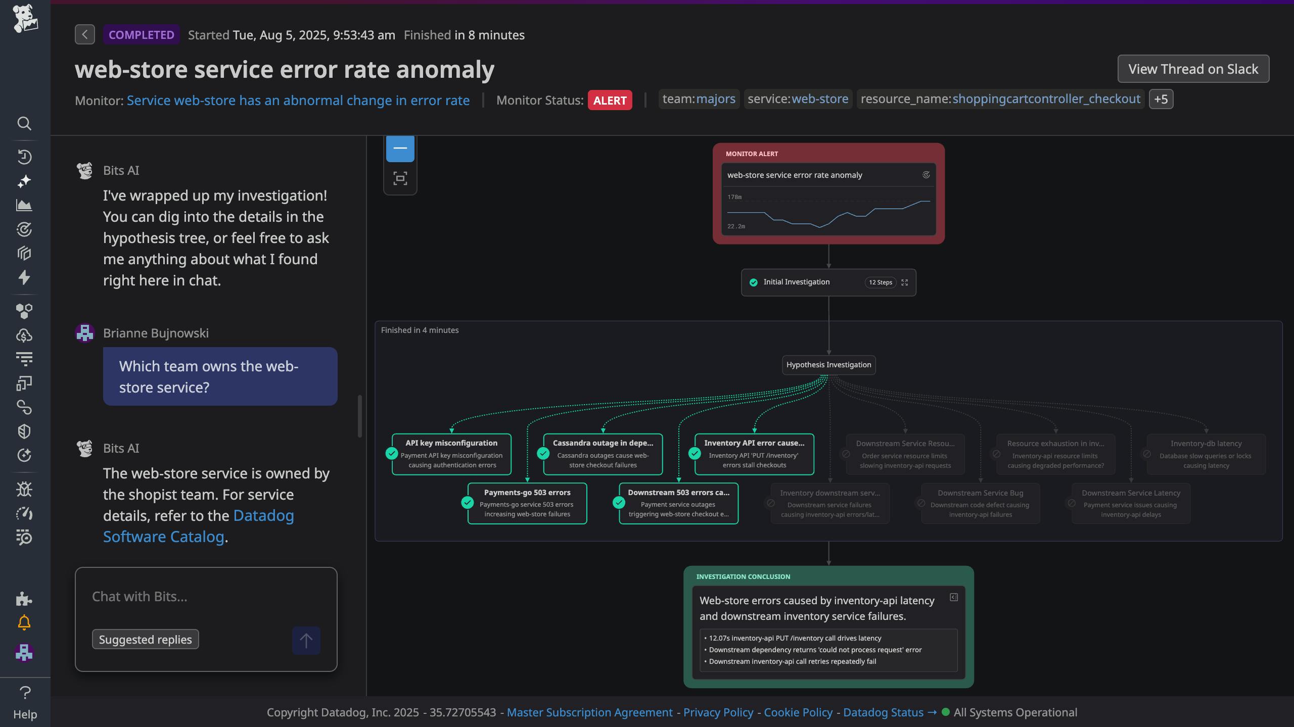 Put AI to work across your monitoring, development, and security workflows with a suite of intelligent agents that scale to your business needs.