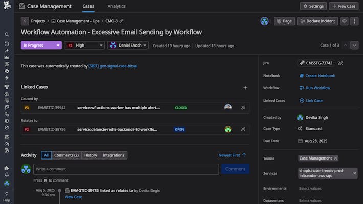 Triage, assign, and close tickets faster with integrated observability