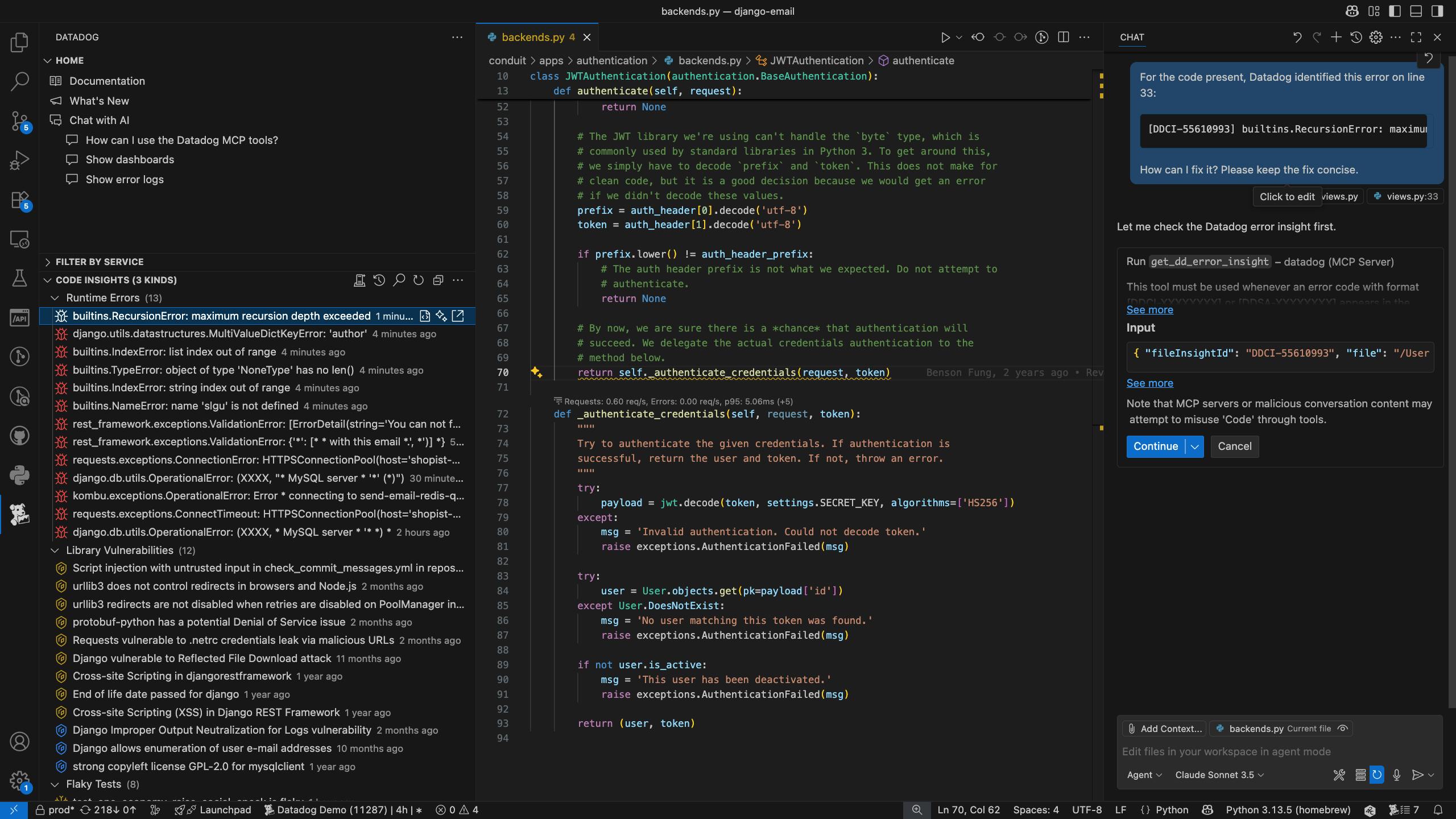 Improve your code’s performance, reliability, and security faster with real-world observability data in your IDEs