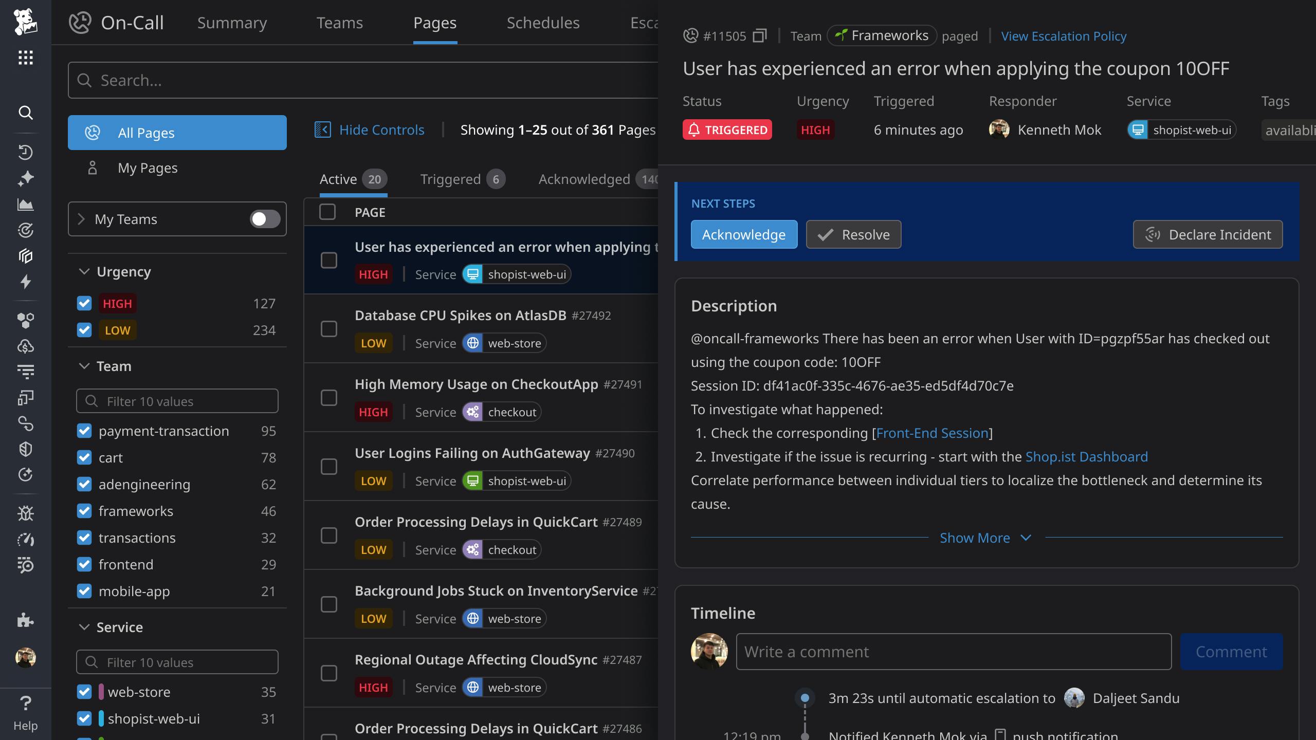 Unify monitoring, paging, and incident management to resolve issues faster with complete context and real-time insights