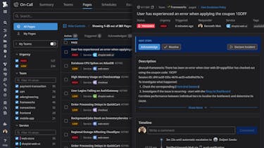 Unify monitoring, paging, and incident management to resolve issues faster with complete context and real-time insights