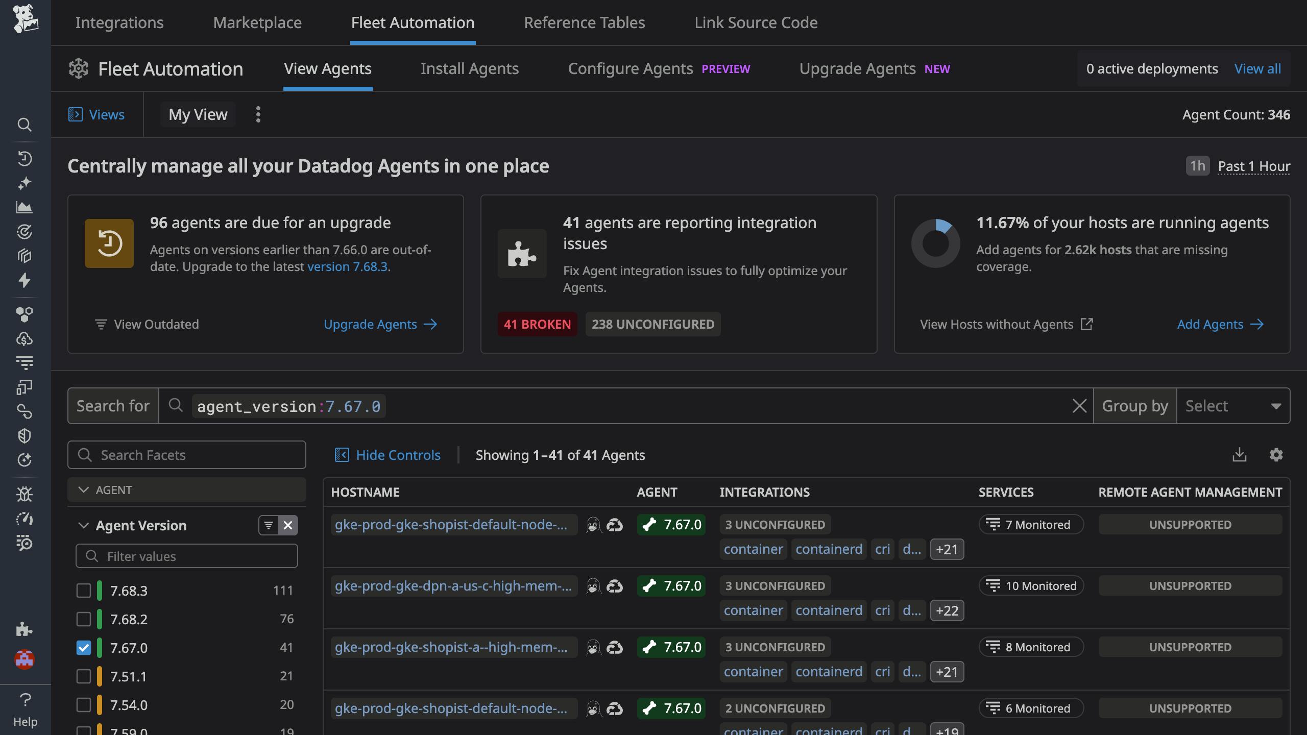 Observe, Configure and Automate the Setup and Optimization of Agents