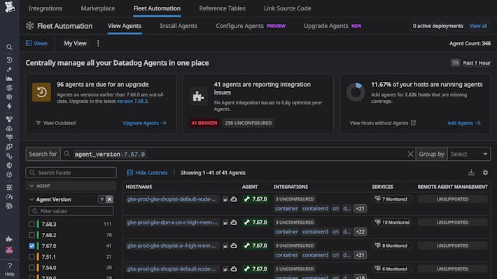 Observe, Configure and Automate the Setup and Optimization of Agents