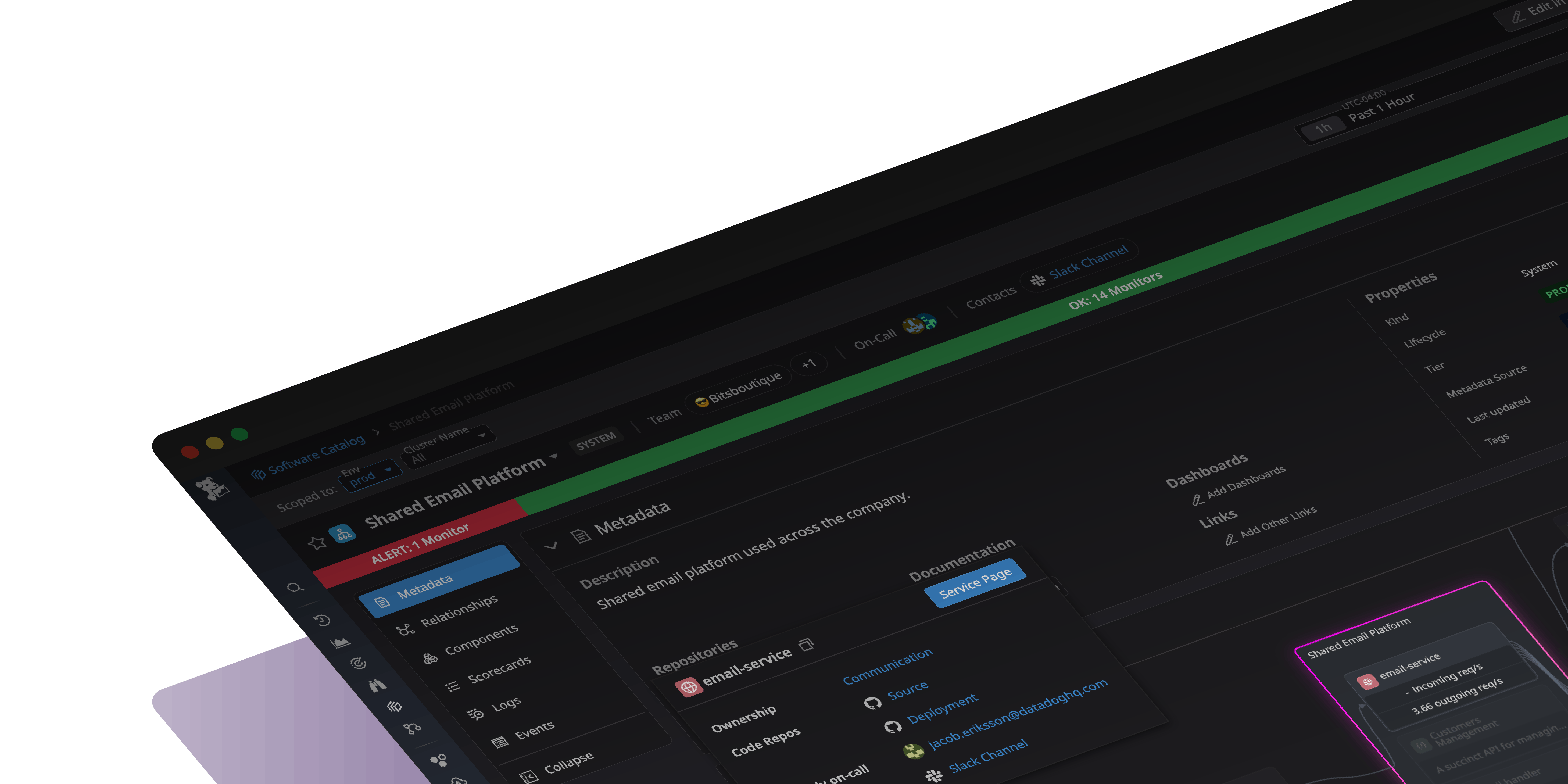 Ship quickly and confidently with developer self-service, delivery guardrails, and live system data.