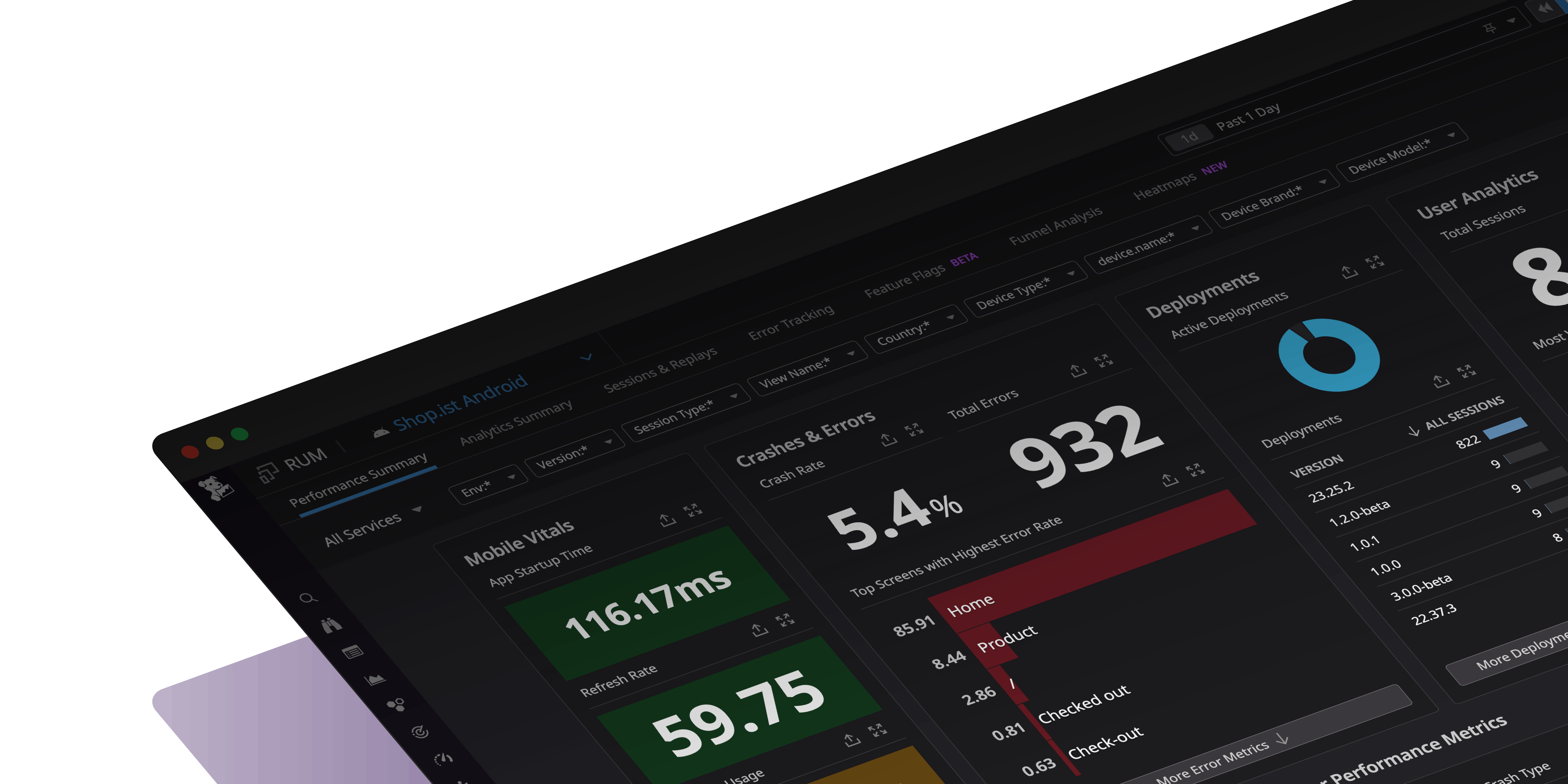 Deliver exceptional user experiences with real-time insights into your mobile app's performance