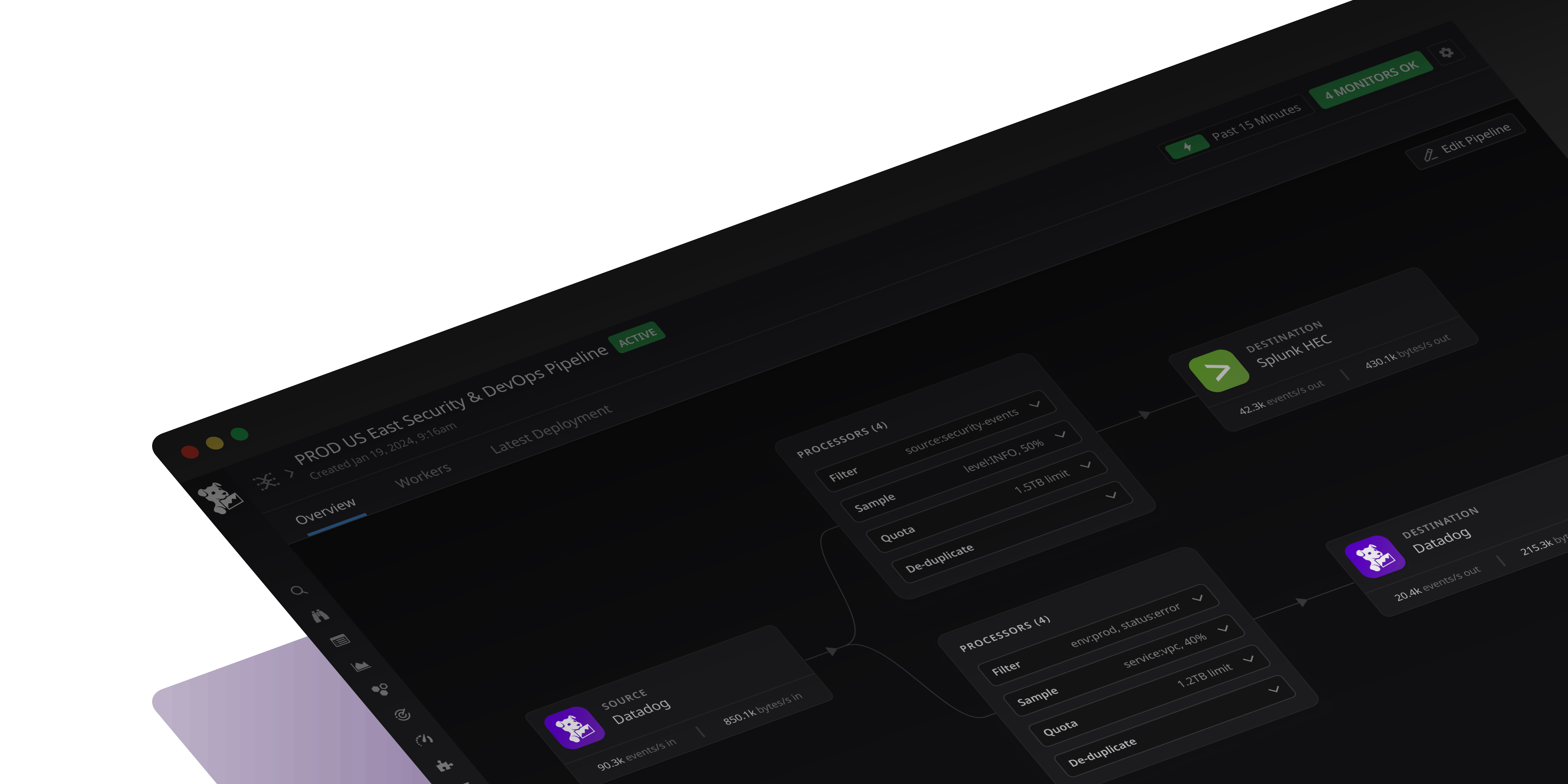 Control log volumes, flexibly adopt your preferred security tools, and manage sensitive data at scale