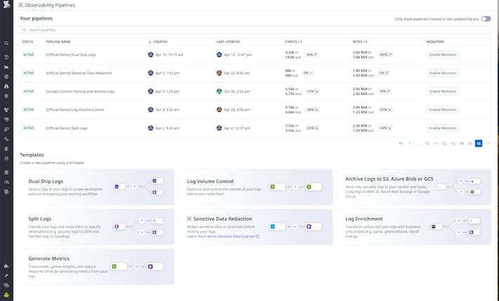 Build, monitor, and manage log pipelines through a single control plane Build, monitor, and manage log pipelines through a single control plane