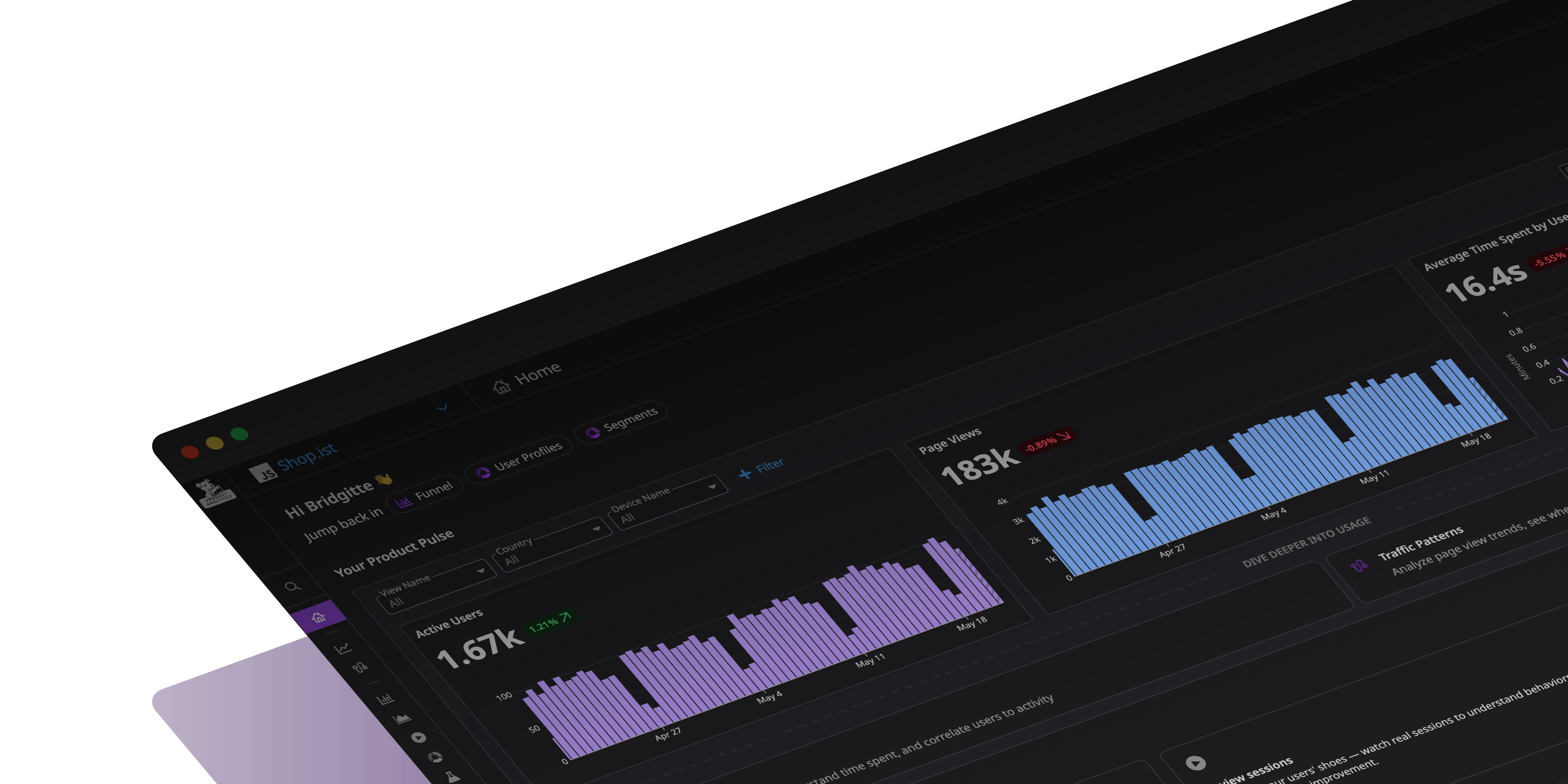 Prioritize product development decisions with quantitative insights into user experiences and behavior
