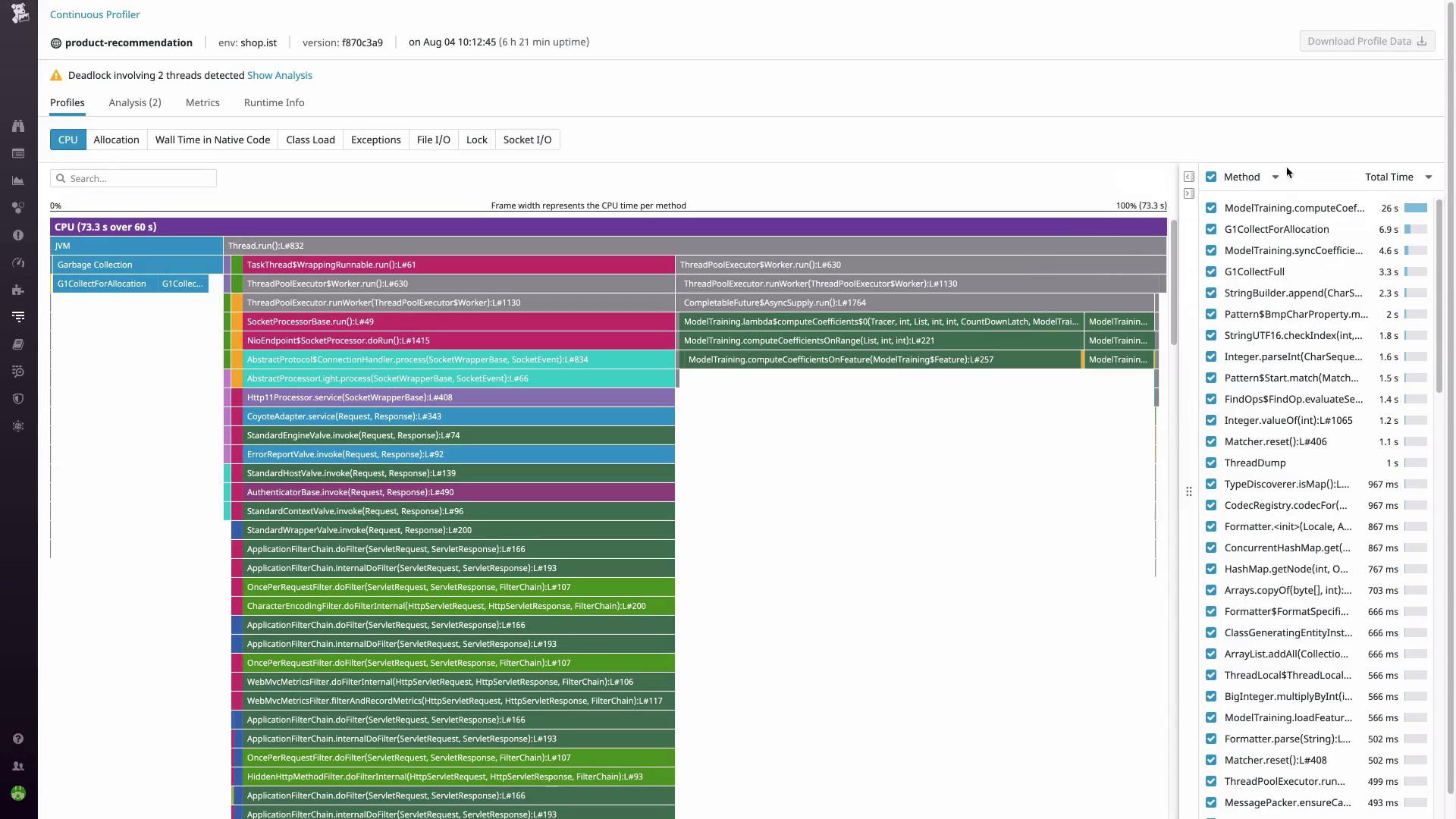 Continuous Profiler Datadog