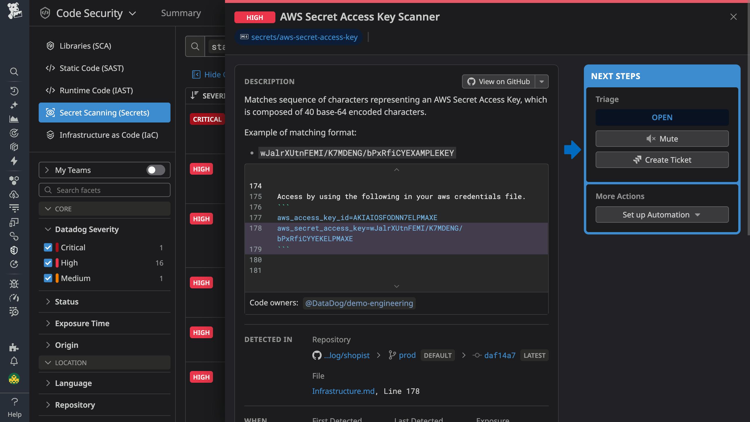Find secrets and prevent exposed credentials early in your development workflow