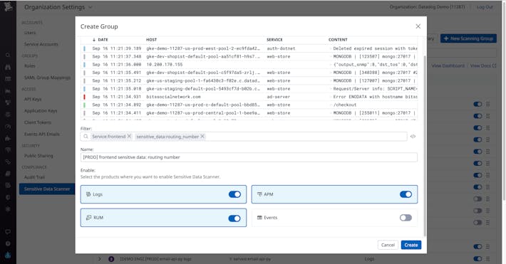 Build a scalable and holistic data security and compliance strategy Configure Sensitive Data Scanner to build a scalable and holistic compliance strategy
