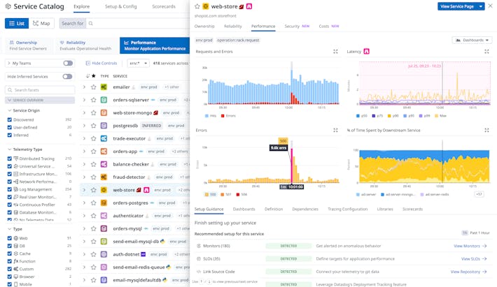 Confidently release new versions by tracking deployments and performance metrics in a single view