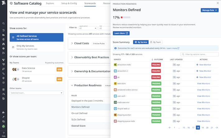 Promote engineering best practices across teams Confidently release new versions by tracking deployments and performance metrics in a single view