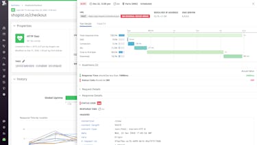 Track endpoint health and performance with API tests View a Datadog API test result and view detailed metrics to understand global performance.