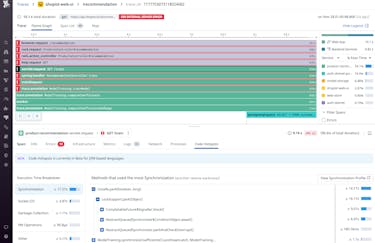 Extend service monitoring to root cause analyses with the APM suite Centralize service knowledge with Software Catalog
