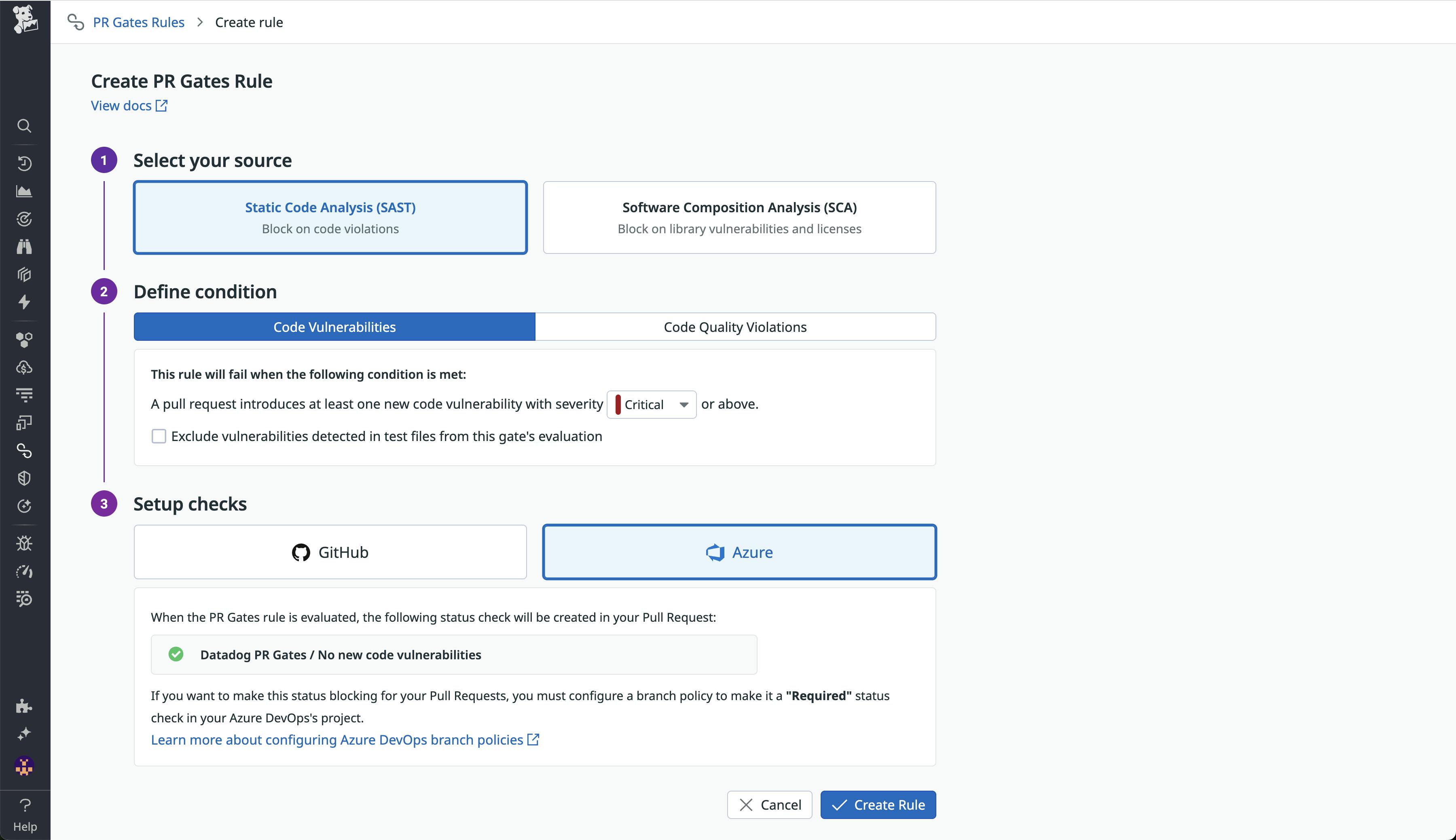 Automatically block new vulnerabilities with security gates