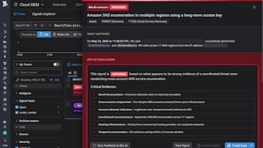Real-time threat detection paired with rich observability context to achieve faster security outcomes