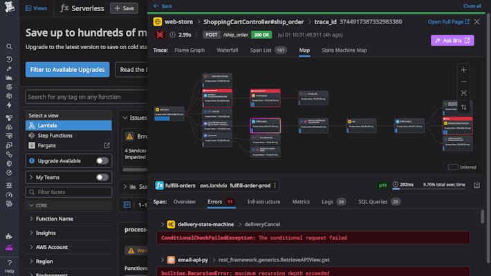 Detect and resolve performance issues in your serverless applications'