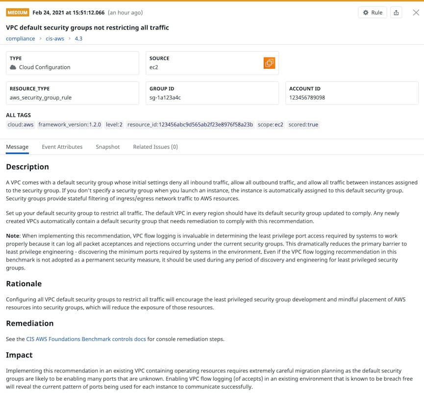 Receive automatic alerts when a potential compliance issue is detected.