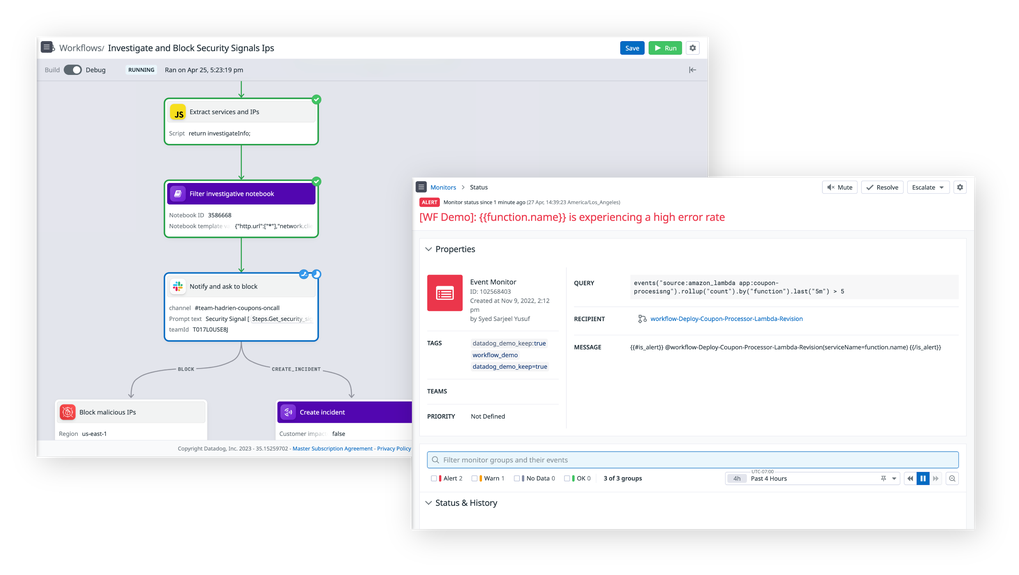 Workflow Automation | Datadog